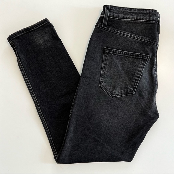 AMO Stix High-Rise Skinny Cropped Jeans 
Size 28 
Washed Black - Picture 4 of 9